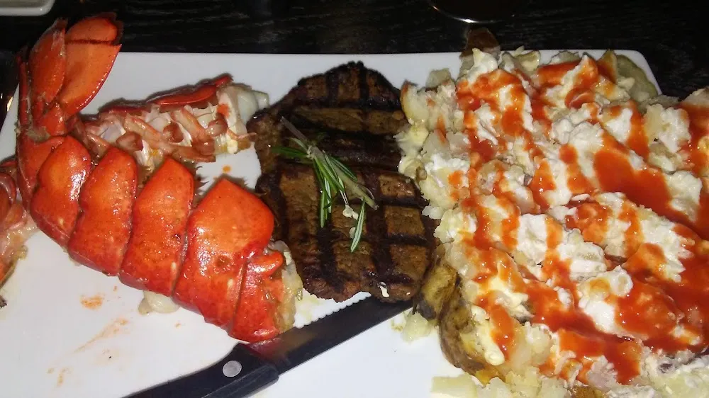 Lobster Tail and Steak